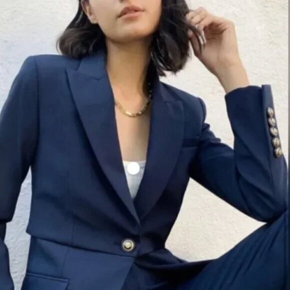 Veronica Beard Mori Dickey Jacket Navy Blue Size 4 NWT - Picture 3 of 16